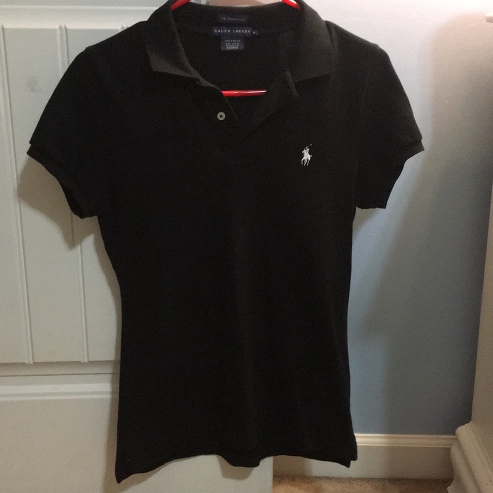 Black polo colored shirt